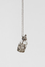 Love Potion #9 Necklace, Silver/Glass