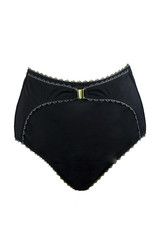 'Vintage' Corset Clip Bikini Bottoms, black