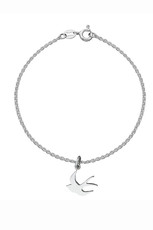 Swallow Charm Bracelet, silver