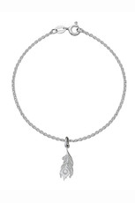 Peacock Charm Bracelet, silver