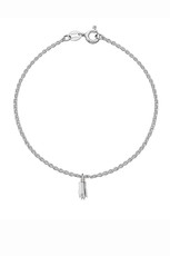 Cat Paw Charm Bracelet, silver
