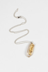 Rock On Necklace, clear quartz (1)