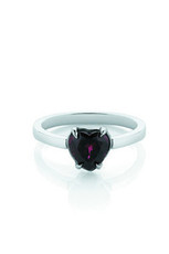 Heart Jewel Ring 1, silver