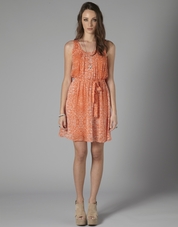 Tangerine Sequin Dress