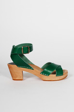 High Ankle Strap Sandals, green
