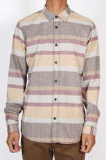 Aiden Shirt, coffee stripe