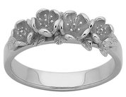 sterling silver karen walker flower wreath ring