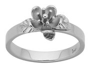 sterling silver karen walker single flower ring
