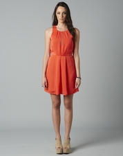 Rachel Tangerine Dress
