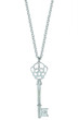 MINI Skeleton Key Pendant Necklace, silver