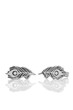Peacock Stud Earrings, silver