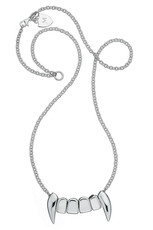 fang necklace, silver