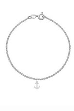 anchor Charm Bracelet, silver