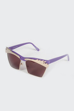 Eyelashes Sunglasses, purple/gold