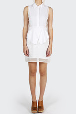 When It Started Shirt Dress, white