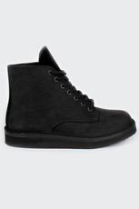 A GOOD THING KNOCKING BOOT, BLACK, NUBUCK LEATHER