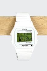 Mens 80 Digital INDIGLO Classic Watch, white metal (T2N02)