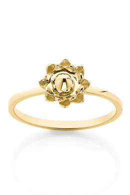 Protea Stacker Ring, gold plated