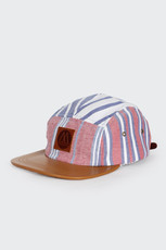 Limited Edition 5 Panel Cap, oxford stripes