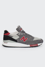 998 Made in USA Sneakers, grey/red/black (M998GR)