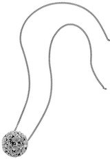sterling silver karen walker large flower ball pendant