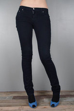 womens mod straight jeans navy
