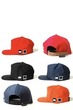 strap cap, black, red, navy, orange or khaki
