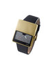 watch analogue, gold/black, n/a