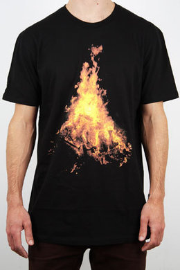 bonfire t-shirt, black