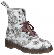 Dr Martens 1460 8-Eye Boot - White Flowers