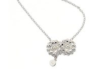 sterling silver karen walker chrysanthenums necklace