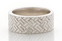 sterling silver karen walker weave ring