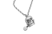 sterling silver karen walker large skull necklace