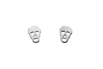 sterling silver karen walker mini skull earrings