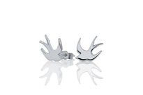 meadowlark swallow sterling silver stud earrings