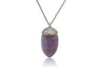 nick von k amethyst acorn pendant