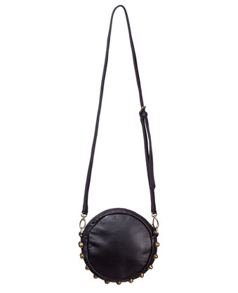 zabbana round dome bag - black