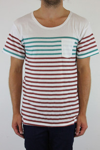 DAC Pavement Stripe Tee - white