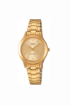 SMALL CLASSIC ANALOGUE WATCH, GOLD, ROUND FACE, UNISEX