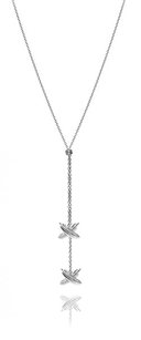 boh runga feather kisses double drop necklace