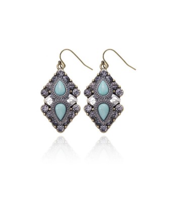 Belle Dejour Earrings in Aqua by Samantha Wills