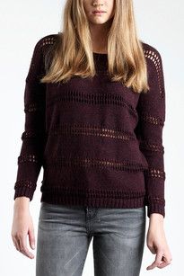 Ester Sweater, burgundy mix