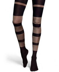 happy socks black sheer stripes tights