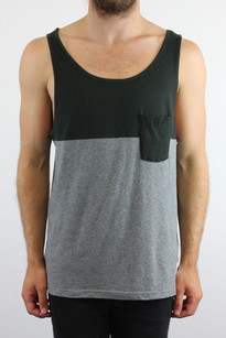 DAC Top Half Singlet - dark grey marle