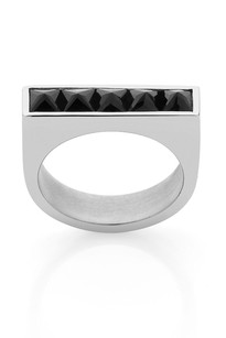 Gem Studded Ring, silver