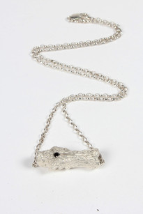 Logged Out Necklace, silver