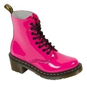 Dr Martens - 8 Eye - Clemency Boot - Patent Hot Pink