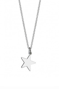 Star Charm Necklace, silver