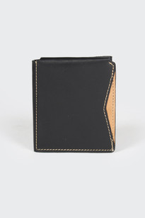 Ron Trifold Wallet, black/tan