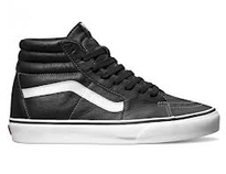 Vans Sk8 Hi - Aged Leather - Black